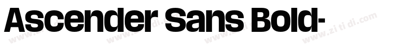 Ascender Sans Bold字体转换